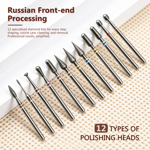 Embouts de perceuse à ongles professionnels en diamant pour enlever les cuticules, éliminer les peaux mortes, outils de manucure et pédicure pour salon - Product Image 5