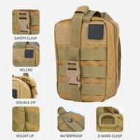 Kit de survie en plein air, camping, randonnée, chasse, équipement d'aventure, équipement d'urgence, sac tactique portable Molle avec outils et couverture thermique
