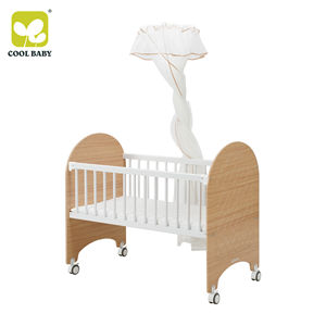 เตียงนอนเด็กทารกแบบ3-in-1เตียงไม้ MDF พร้อมดีไซน์ทัน<span class=keywords><strong>ส</strong></span>มัยและมุ้งกันยุงเสาสูง<span class=keywords><strong>ส</strong></span>ำหรับ B2051 - Product Image 2