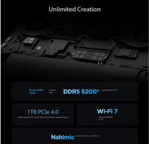 R7000P 9 8945HX 16GB DDR5 1TB SSD 5070 8G Dedicated Graphics 2560x1600 240Hz 100% DCI-P3 11 Pro Simplified - Product Image 2