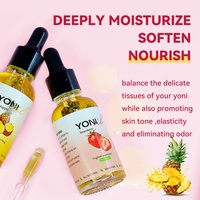Huile de Yoni sacrée féminine à la pêche et à la fraise 100% naturelle Chinaherbs, huile de resserrement vaginal, flacons vaginaux intimes