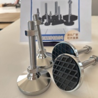 Pieds de nivellement en acier robuste, base 80 mm M16 M20, pieds pivotants pour meubles, pieds de nivellement pour machines
