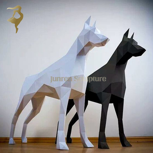 Edelstahls tatue glänzende springende goldene Pegasus-Pferdes kulptur mit Flügeln - Product Image 6