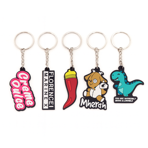 High Quality Personalized Silicone Rubber Keyring <b>Custom</b> Cartoon Freedom Style 3D Kawaii Soft Pvc <b>Keychain</b> For Promotion - Product Image 5