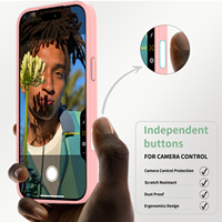 Coque rose mate douce au toucher pour iPhone 18 17 Pro Max pour femmes et filles, antichoc, magnétique, avec bouton de contrôle de l'appareil photo