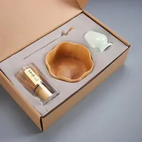 Ensemble de porte-fouet en bambou Matcha pour la cérémonie du thé traditionnelle japonaise faite à la main