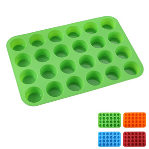 24-khoang Vòng <span class=keywords><strong>Silicone</strong></span> Muffin Pan-chịu nhiệt nướng khuôn cho cupcakes bánh & món tráng miệng không dính không độc hại & bền vững - Product Image 5