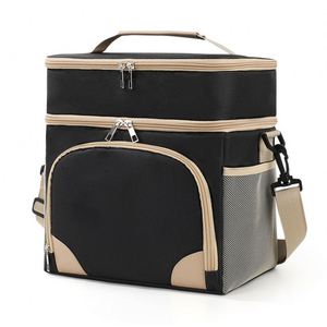 Double Layer Oxford Insulated Lunch Bag Single-shoulder Cooler Bag for Adults - Product Image 1