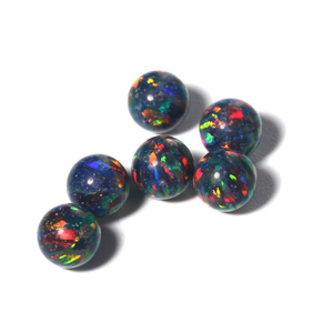 Bán Sỉ Hạt Đá Opal Tạo Phòng Thí Nghiệm 3Mm 4Mm 5Mm Đá Quý Tạo Nhiều Màu Cho Phòng Thí Nghiệm Hạt Đá Opal Trơn Tròn Tổng Hợp Đá Quý Rời - Product Image 2