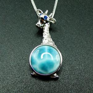 Gioielli in <span class=keywords><strong>Argento</strong></span> 925 con Pietra Larimar Blu Intagliata, Acquista Gioielli in Larimar Direttamente dalla Fabbrica - Product Image 5