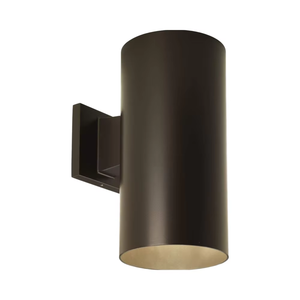 Modern 6\" Cylinder Collection LED <b>Lantern</b> Light <b>Black</b> Aluminum Base Wall Sconce for Garden Hotel <b>Outdoor</b> Use - Product Image 1