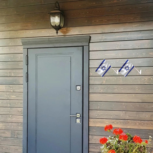 Israelite bandiere Israel Israeli i paesi nazionali piccola Mini bandiera per esterno porta decorazione della parete con Base autoadesiva - Product Image 6