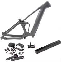 Cadre professionnel léger e-vtt 148*12mm Bafang M820 mi moteur 720Wh batterie Enduro Suspension complète Dengfu E69 cadre en carbone