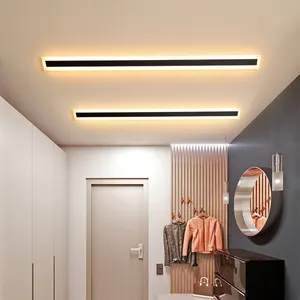 Lampada Da Parete decorativa Moderna Long Black Applique Led Camera Da Letto Luce Riparo Della Parete Acrilico Ha Condotto La Luce Della Parete Sconce