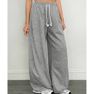 กางเกงลำลองขากว้างของผู้หญิงที่มีสไตล์และเก๋ไก๋ - Product Image 1