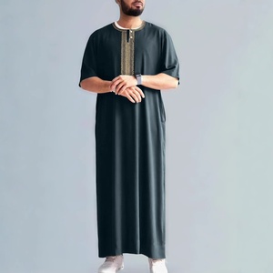 Lijia Ingrosso 2026 Thobe Arabo Tradizionale Ricamato da Uomo, Thobe Musulmano da Uomo, Thobe Marocchino, Abbigliamento Islamico, Tunica - Product Image 1