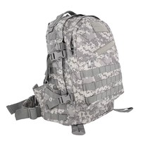 Sac à dos tactique de combat de voyage en plein air imperméable en polyester Doublesafe avec fermeture éclair tendance 60L, grands sacs Mochila