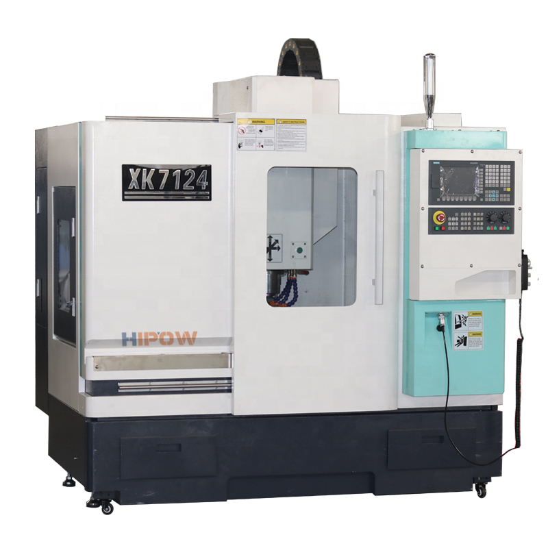 4 अक्ष सीएनसी मिलिंग मशीन के साथ XK7124 जीएसके सीमेंस FANUC नियंत्रक