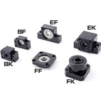 Support de vis à billes série FK FF EK EF BK BF |   Système de glissement linéaire : Blocs de roulement fixes/flottants pour pièces d'usinage CNC – Glissement fluide