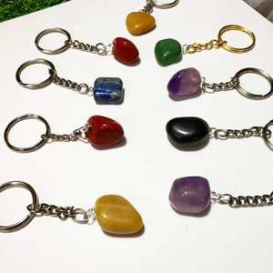 Vente en gros, nouveauté, artisanat naturel, pierres de guérison, cristal poli, pierre dégringolée, porte-clés amour à vendre - Product Image 1