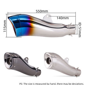 <span class=keywords><strong>Silencieux</strong></span> d'échappement universel 38 ~ 51mm pour GSX1300R Fz6 Cbr250 Cb650r <span class=keywords><strong>Mt07</strong></span> Z900 S1000r R6 LV1 <span class=keywords><strong>Silencieux</strong></span> - Product Image 4