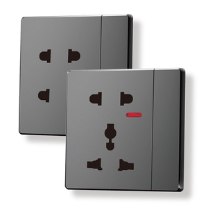 10A 1 Gang 2 way đen trong nhà nhà điện trung gian chuyển đổi ánh sáng PC bảng điều chỉnh lớn push <span class=keywords><strong>button</strong></span> tường chuyển đổi cho khu dân cư - Product Image 5