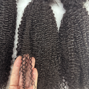 Hohodreads ผมดิบแบบอินเดีย4C เนื้อผมหยิกหยักศก100% ผมมนุษย์ผมถักเปียไว้ก่อนยืด - Product Image 6