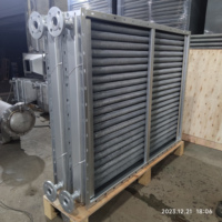 Bobine de vapeur à tubes à ailettes en acier inoxydable 304 pour sèche-linge, option acier au carbone/cuivre, haute efficacité énergétique, chauffage étanche
