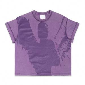 เสื้อยืดผ้าฝ้ายพิมพ์ลายสำหรับผู้ชายเสื้อยืดลายกราฟิกขนาดใหญ่ - Product Image 2