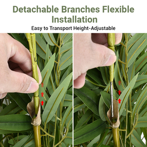Nhà Máy Bán buôn cao mô phỏng cây tre nhân tạo 150cm lá tre với nồi cho ngoài trời trang trí trong nhà - Product Image 3