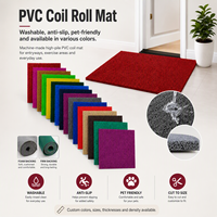 Tapis PVC Imperméable Anti-humidité Fabriqué à la Machine Tapis Moderne Commercial Facile à Nettoyer Antidérapant Durable Lavable Personnalisable