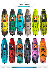 Thuyền <span class=keywords><strong>kayak</strong></span> câu cá một người ngồi trên, dài 10ft, làm bằng nhựa, có thể chèo, có thể gắn động cơ điện hoặc đạp chân, tùy chọn ghế ngồi. - Product Image 5