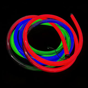 ไฟนีออนซิลิโคนแบบเสื้อแจ็คเก็ตสีดำ 360 องศา DC24V IP65 กันน้ำ RGB RGBW หลอดนีออนแบบยืดหยุ่นทรงกลม สำหรับบาร์และคลับ - Product Image 2