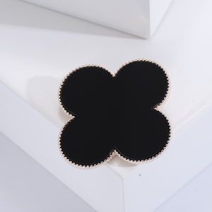 Wholesale New Clover <strong>Brooch</strong> Simple Women's Coat Suit <strong>Brooch</strong> Clothing Chest Flower Lucky Clover Badge Party Banquet Jewelry - Product Image 3