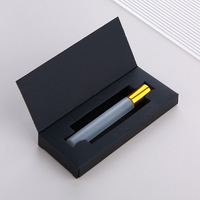 Vente en gros Bouteilles de parfum à bille en verre dépoli transparent de 5ml 10ml personnalisées avec boîte Conception unique pour parfums d'huile