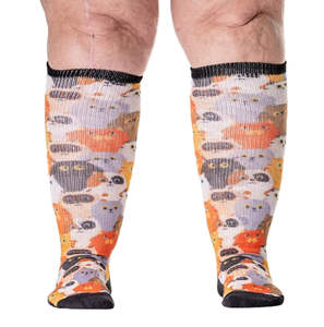 Super Wide Extra Length Spring Knee-Length <strong>Diabetic</strong> <strong>Socks</strong> Swollen Feet Non-Slip Bamboo Bottom Breathable Daily <strong>Women</strong> <strong>Socks</strong> - Product Image 1