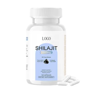 OEM Shilajit Supplement Shilajit Pure Himalayan Organic Shilajit Capsules Maximum with 85+ Trace Minerals