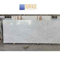 Pierre d'ingénierie OEM/ODM Taj Mahal 2cm 3cm Pierre de quartz artificielle polie pour îlot de cuisine