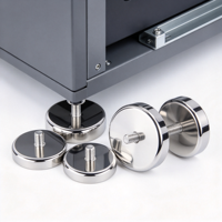 Pied de nivellement métallique ZHONGDA WA-08 en acier inoxydable, rond, réglable par vis, pour base de machine
