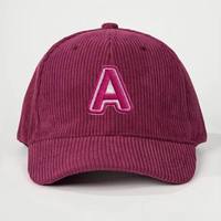 Casquette de baseball en velours côtelé à 6 panneaux avec logo brodé personnalisé OEM, style urbain rayé sportif uni, visière incurvée réglable, Gorras pour la vente en gros