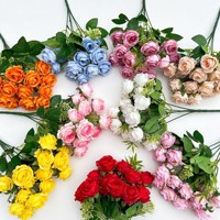 PT-R114 Boule de Roses de Mariage Centres de Table Personnalisables Boules de Fleurs Artificielles Fleurs en Soie Vente en Gros