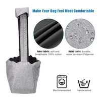 Porte-chien respirant avec sangle rembourrée réglable, sac de transport pour chien à porter en bandoulière mains libres avec boucle de sécurité