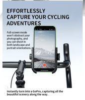 Support de téléphone pour vélo Kewig IP66 étanche, rotation à 360°, support de téléphone portable pour moto, pour rétroviseur
