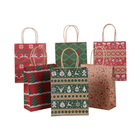 Sac de shopping de vêtements en rose de luxe à impression personnalisée Sacs cadeaux de luxe biodégradables en papier avec poignées