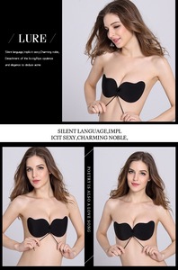 Hot Selling Reusable Mango String Style butterfly <b>Backless</b> <b>Strapless</b> Sticky Invisible Silicone Lift Push up Self Adhesive <b>Bra</b> - Product Image 4