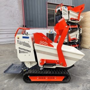 Minicargadora de orugas con volquete, capacidad de 500 kg, cubo blanco, motorizada, maquinaria agrícola, cargadora frontal - Product Image 2