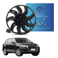 Kipas Kondensor Radiator 7L0959455G 7L0959455D untuk Audi Q7 3.0T 2007-2011 Motor Brushed dengan Modul Kontrol