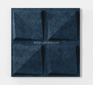 แผ่นฝ้าเพดานอะคูสติกกันเสียงชนิดแข็งขนาด50*50ซม. ทรงเรขาคณิตสาม<span class=keywords><strong>มิติ</strong></span> - Product Image 6