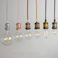Support de lampe Edison Vintage en laiton et aluminium, design Antique, luminaire décoratif d'intérieur, idéal pour un salon, E26/E27