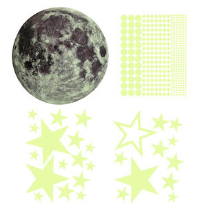 Adesivi Murali 3D Luminosi <span class=keywords><strong>per</strong></span> Camerette Bambini, Decorazione Casa, Stelle e Luna Fluorescenti, Adesivi Fai-da-Te - Product Image 6